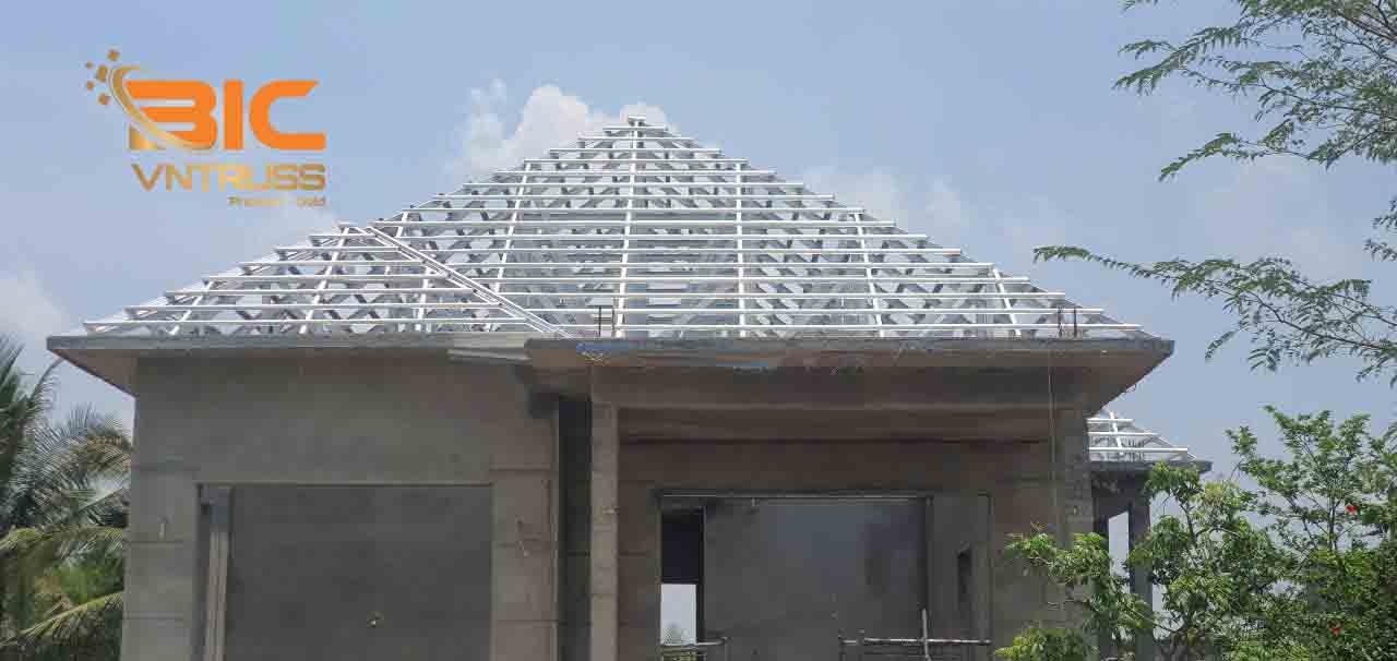 BIC VNTRUSS Thiết Kế Và Thi Công Mái Ngói Ở Gia Lai Chất Lượng - Uy Tín